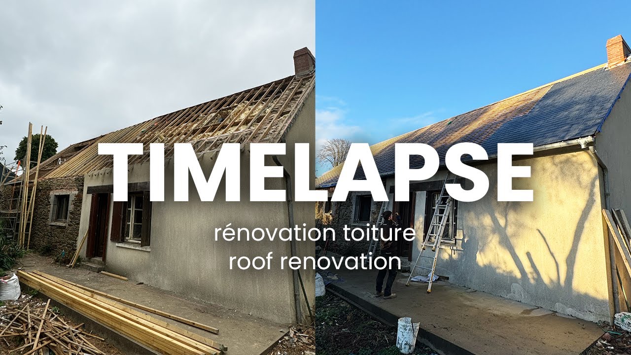 TIMELAPSE - R&Eacute;NOVATION TOTALE TOITURE / TOTAL FOOR RENOVATION
