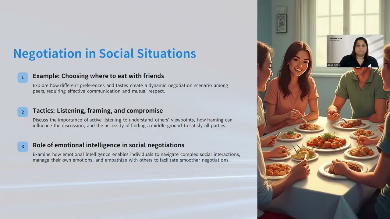Negotiation in Social Interactions | Communication, Boundaries & Emotional Intelligence