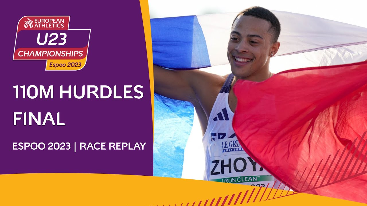 Sasha Zhoya battles to 110 hurdles gold ⚔️  Race replay | Espoo 2023