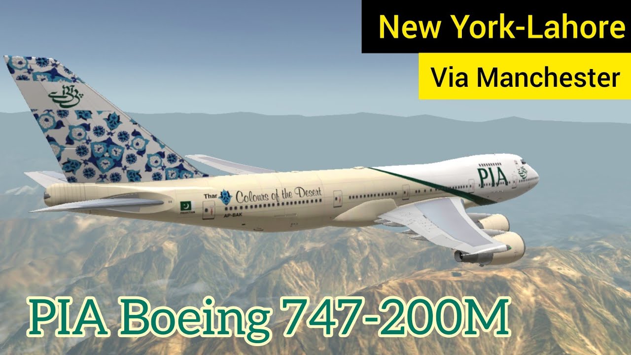 15 HOURS on the 742 (with a stopover) | New York (KJFK) to Lahore (OPLA) | PIA Boeing 747-200M | RFS