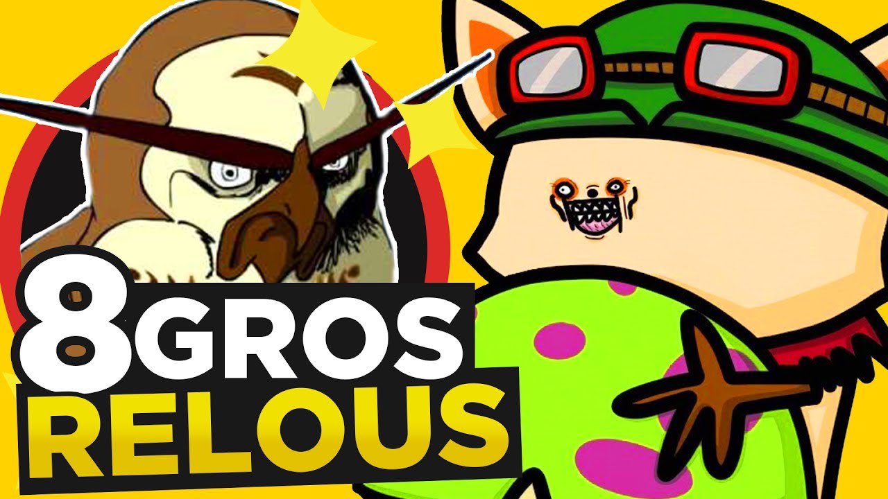 8 GROS RELOUS du JEU VIDÉO