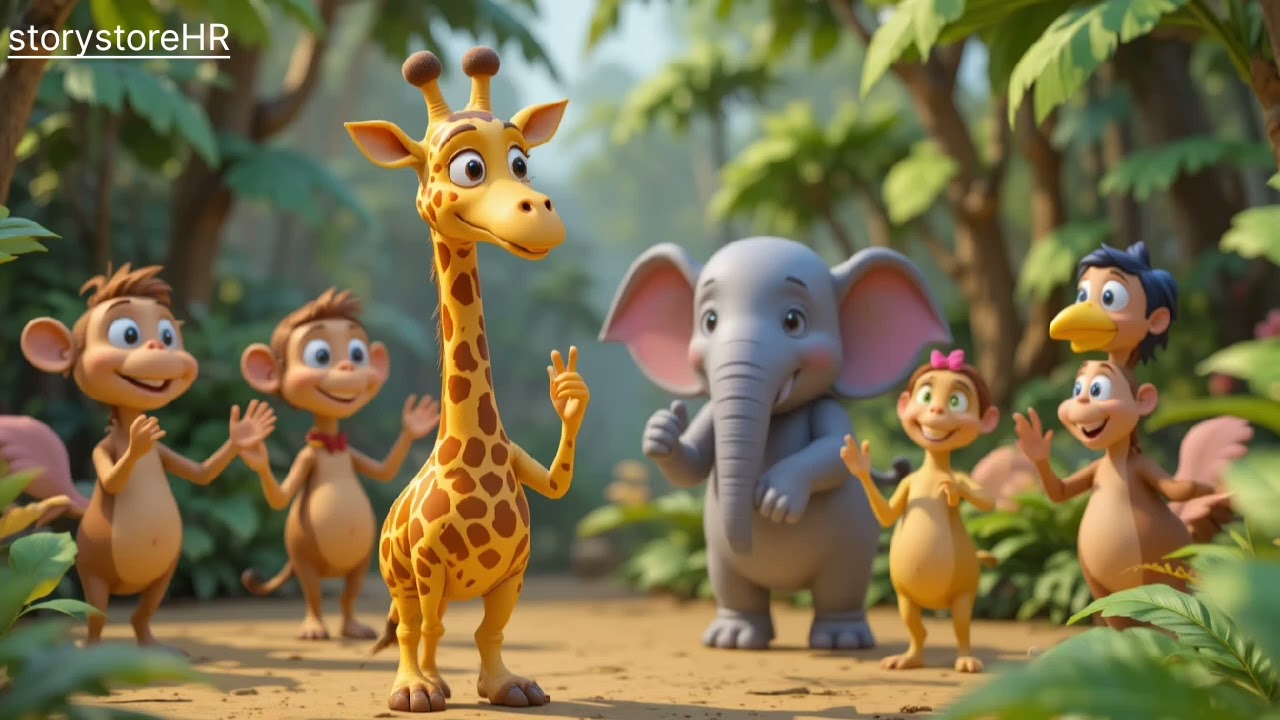 Dancing Giraffe🦒 | Fun  Kids  Song  &Cartoon Animation 