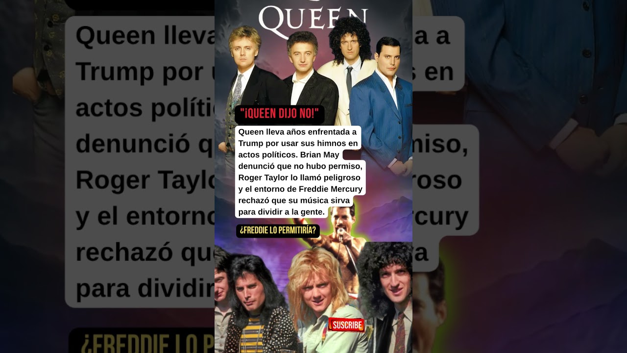 QUEEN CONTRA TRUMP: &iquest;US&Oacute; SUS HIMNOS SIN PERMISO? #QUEEN #TRUMP #HOLLYWOOD #VIRAL #NEWS