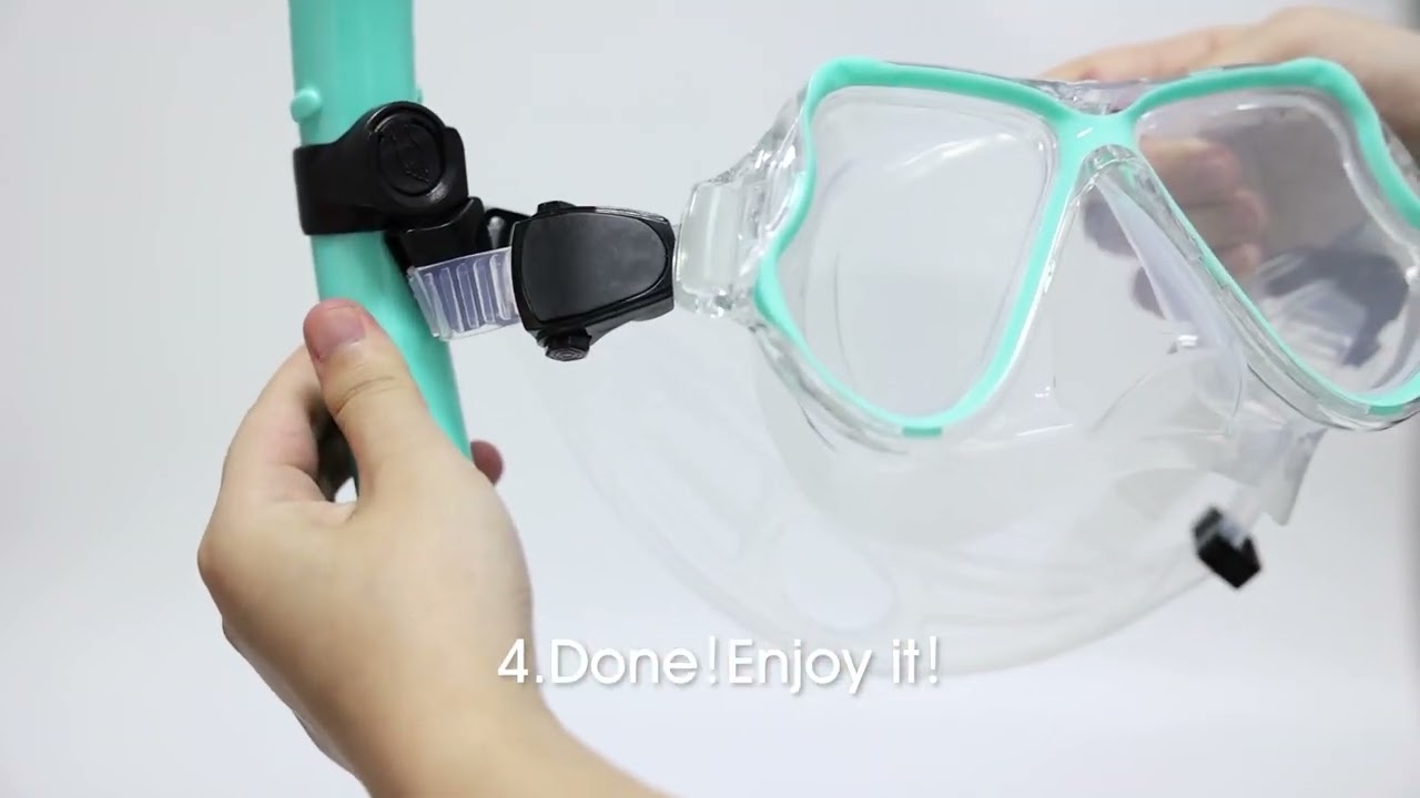How to install Snorkel Mask & Snorkel Tube Snorkel Set