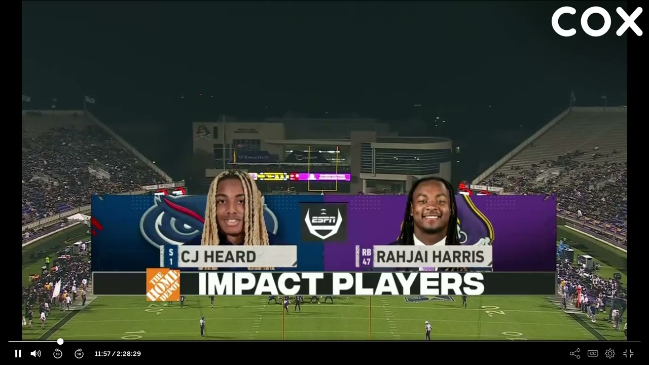 FAU vs ECU Football 2024 Full Game