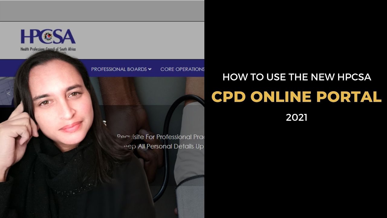 How to use the new HPCSA CPD and self-service online portal