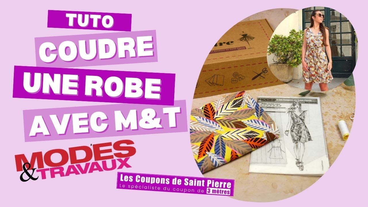 Tuto : Coudre une robe cache cœur avec la box couture M&T X LCDSP