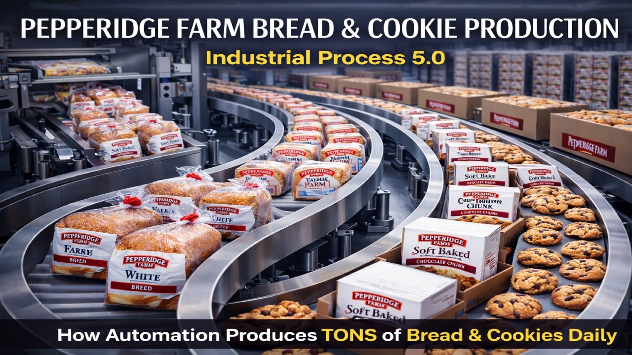 Inside Factory Bread & Cookie Making | Pepperidge Farm Mass Production