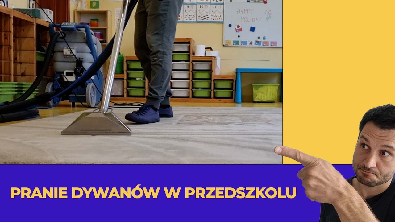 Pranie wykładzin dywanowych i dywanów w publicznym przedszkolu