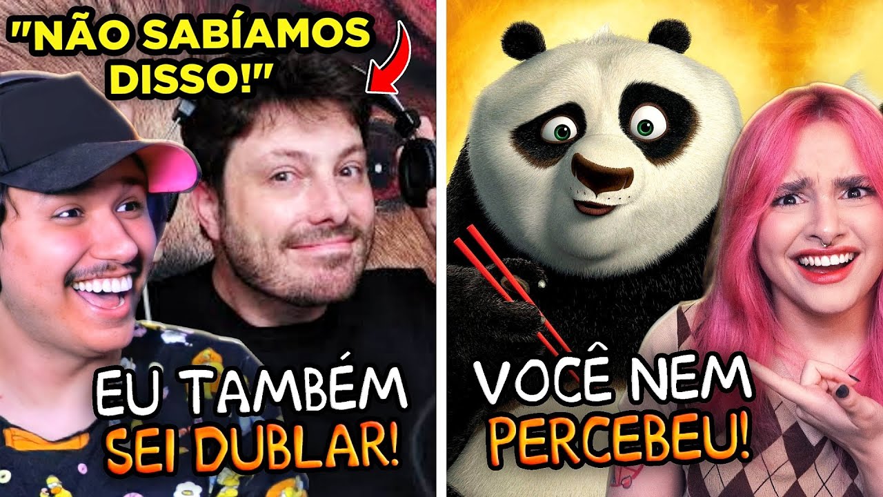 FICAMOS SURPRESOS com FAMOSOS que fizeram DUBLAGENS ABSURDAS! | React Cartoon Geek