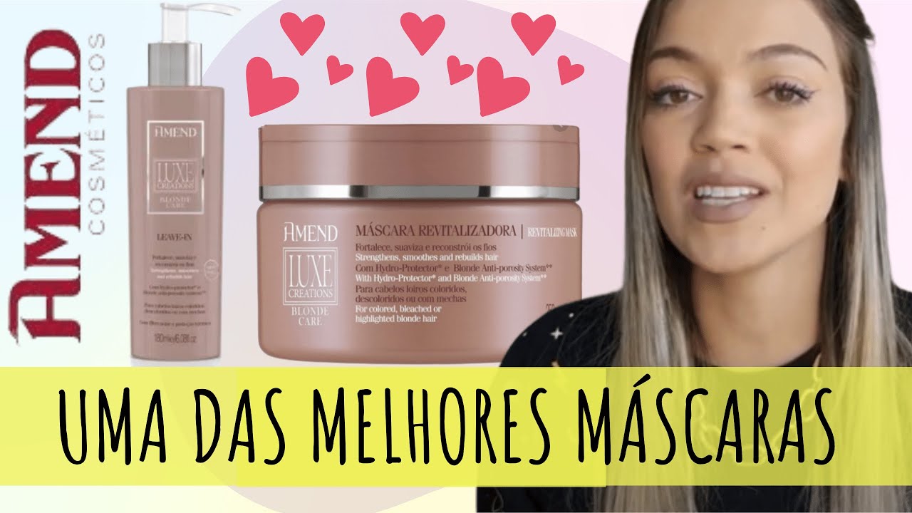 TESTEI: AMEND CARE BLOND MÁSCARA REVITALIZADORA E LEAVE IN | Cuidado que seu Loiro merece! | Química