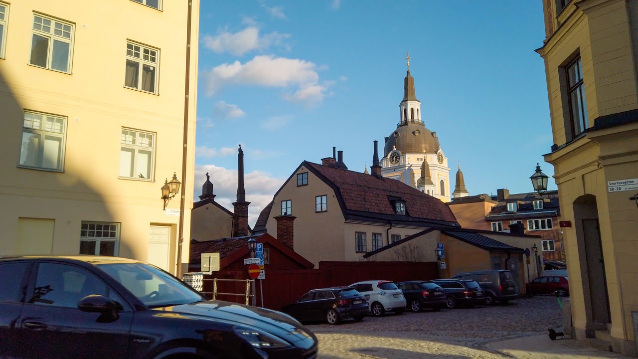 Walking in Stockholm: Södermalm at Sunset (4K)