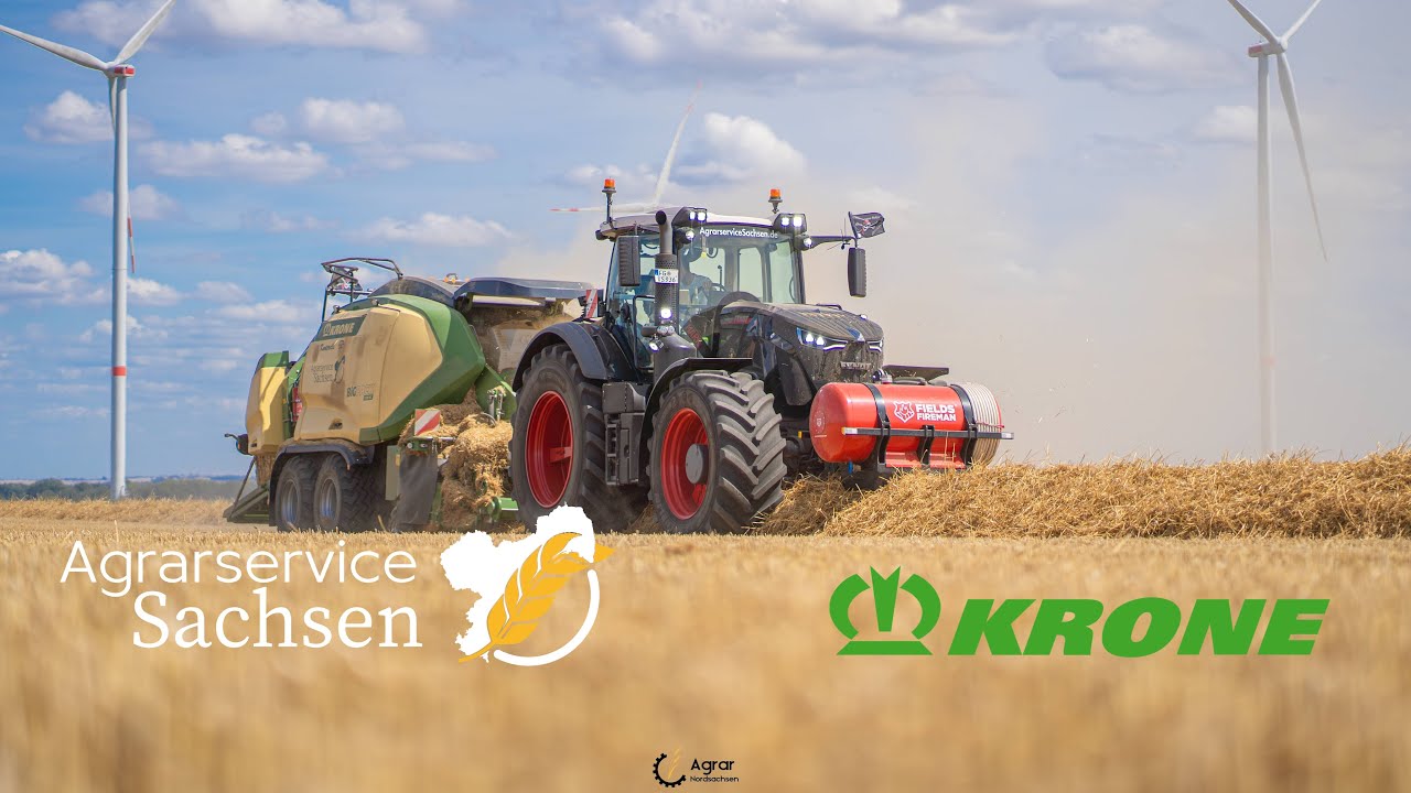 Quaderballenpressen 2024 | Agrarservice Sachsen | Krone/Fendt | HD