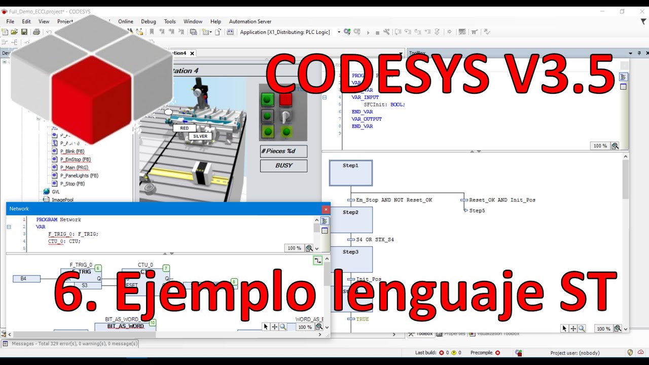 Codesys 3.5, Haciendo un programa en Texto Estructurado ST.