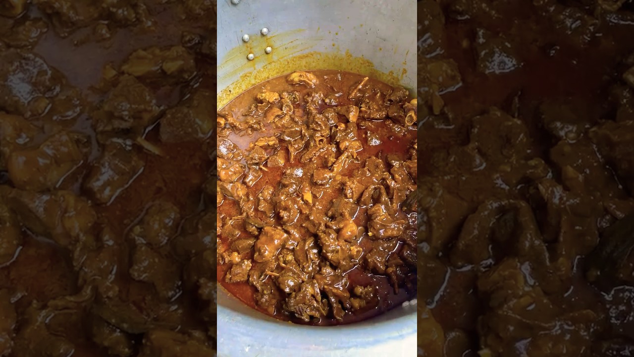 Mutton Kosha recipe home delivery order || #food #villfood #recipe #villgefood #shorts #rannarecipe