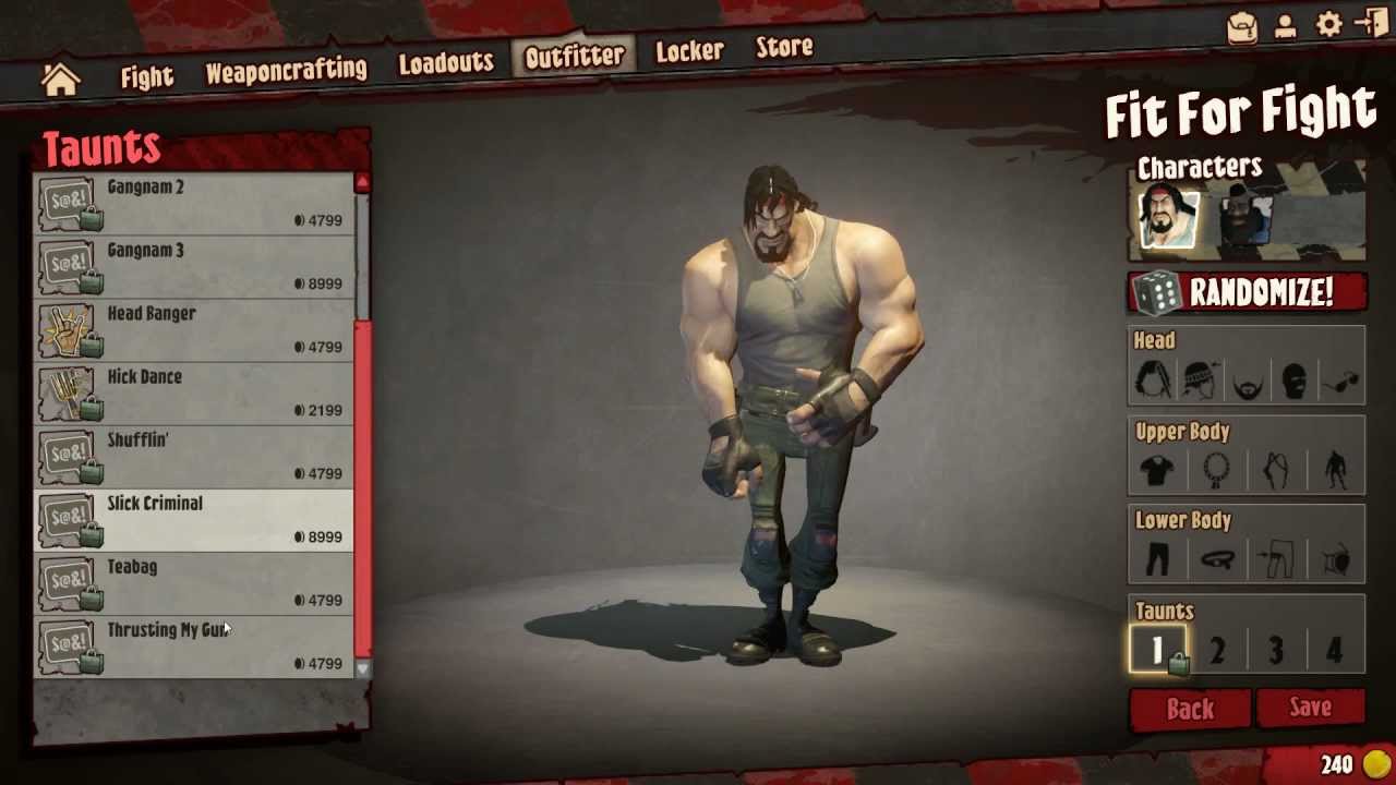 Loadout The Game Funny Taunts