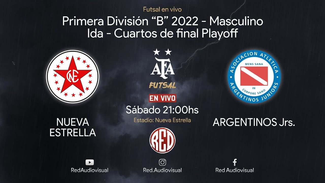 🔴 Nueva Estrella vs Argentinos Jrs. - Ida - 1/4 final Playoff - Primera División B - Futsal AFA 2022