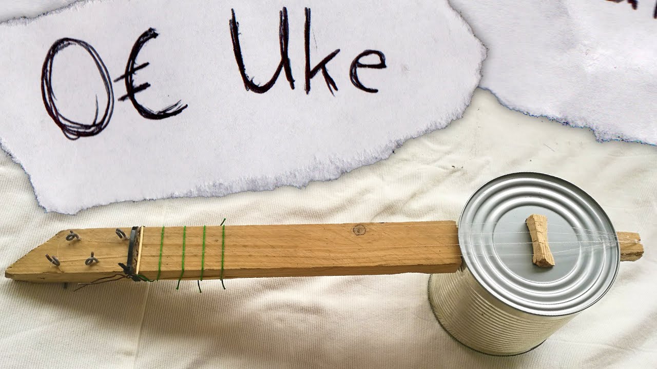 Ukulele ohne Geld und mit einfachsten Werkzeugen selber bauen | DIY Musikinstrumente