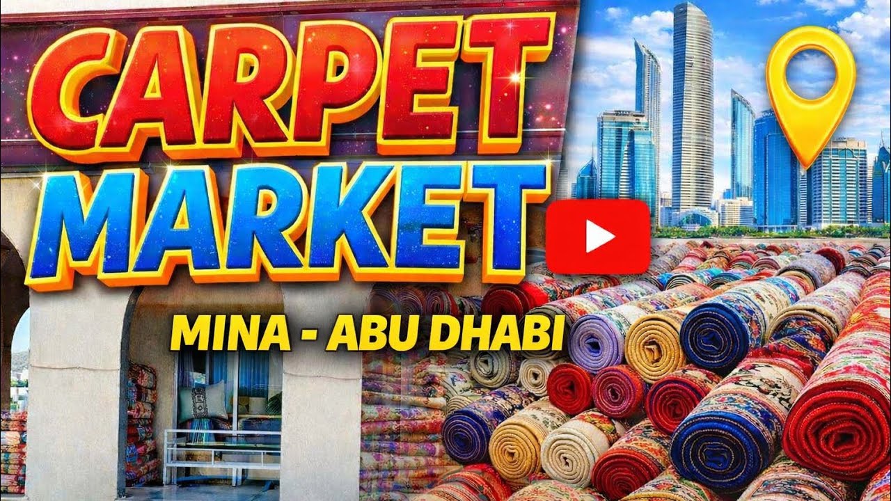 Carpet Market in Mina Abu Dhabi 🇦🇪 | Best Carpet Prices & Designs