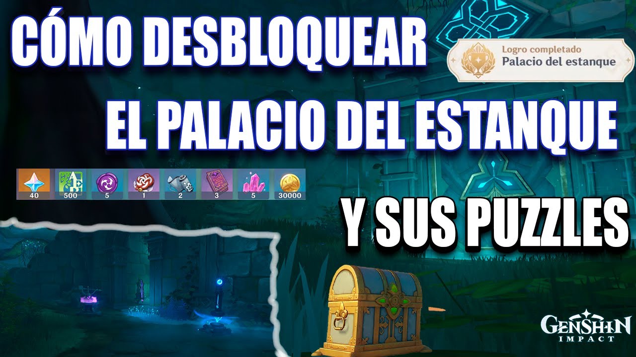 Cómo desbloquear el Palacio del Estanque y sus puzzles! Genshin Impact 2.1 Inazuma