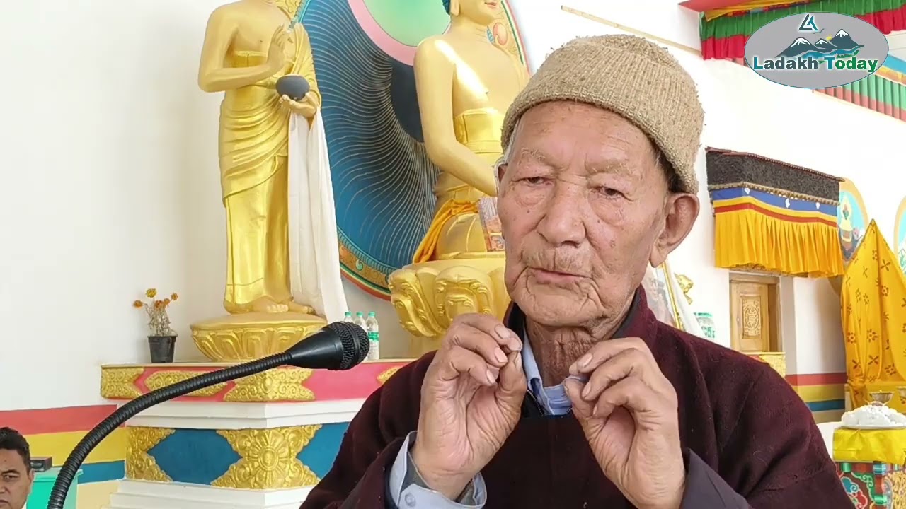 Tsewang Dorjay Dongbos Speak On Bhoti Language Awareness Programme at Khalatsey 