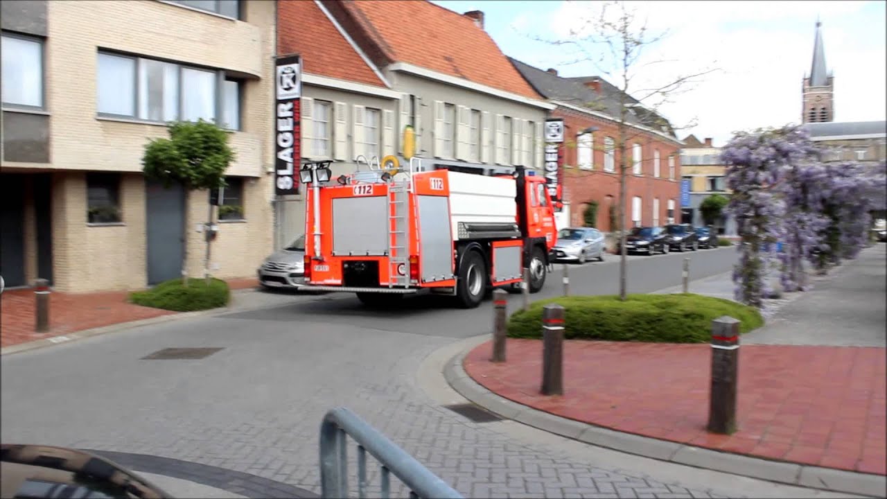 Uitruk brandweer Lichtervelde naar schouwbrand 27/04/2014