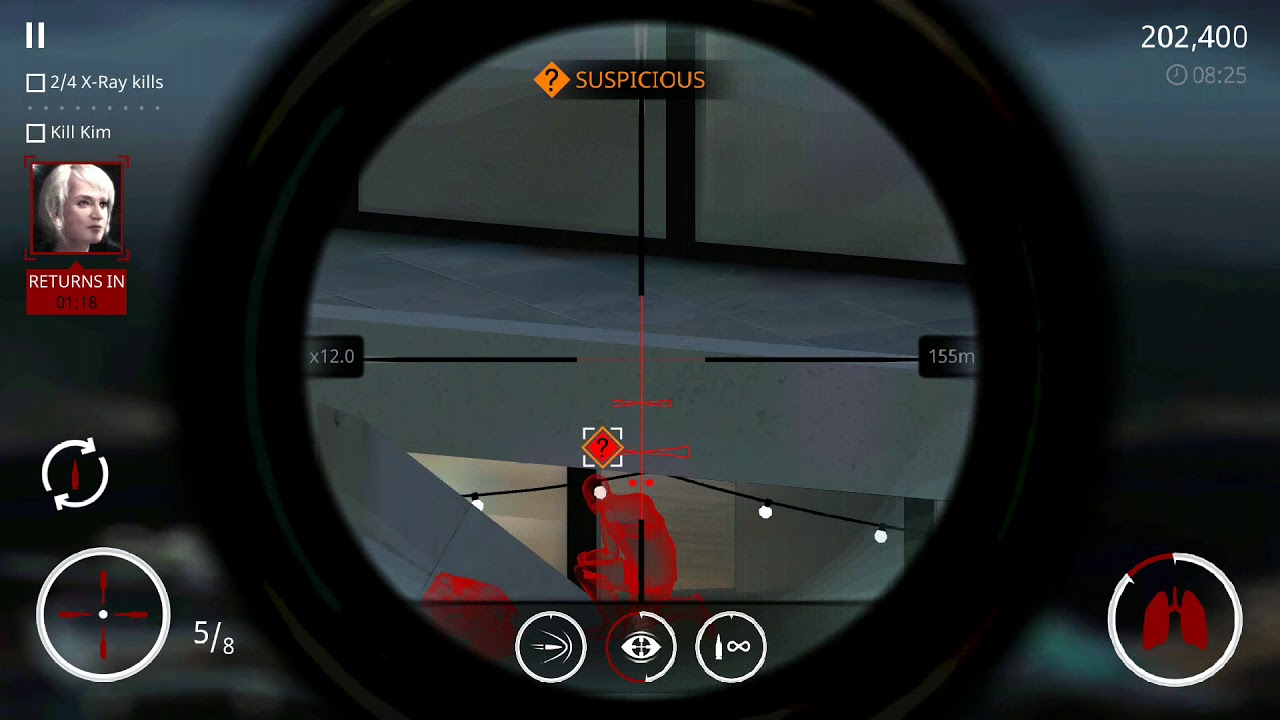 Hitman Sniper - Get 4 X-ray kills by shooting enemies through walls and scenery