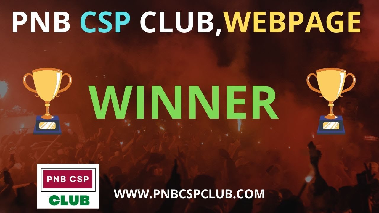 PNB CSP CLUB WINNER ANNOUNCMENT september month @FreeOnlineHelp