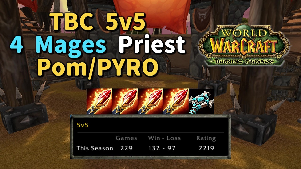 4 Fire Mages & Disc Priest - TBC Anniversary 5v5 - Season 1