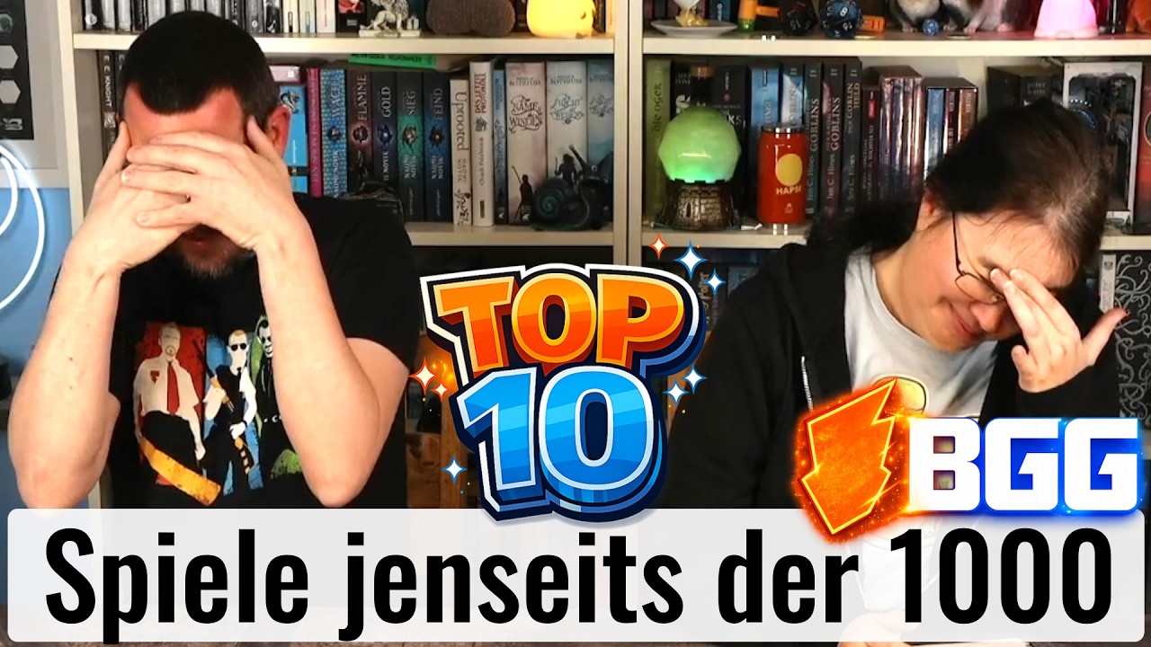 Top 10 Brettspiele über der 1000 bei Board Game Geek