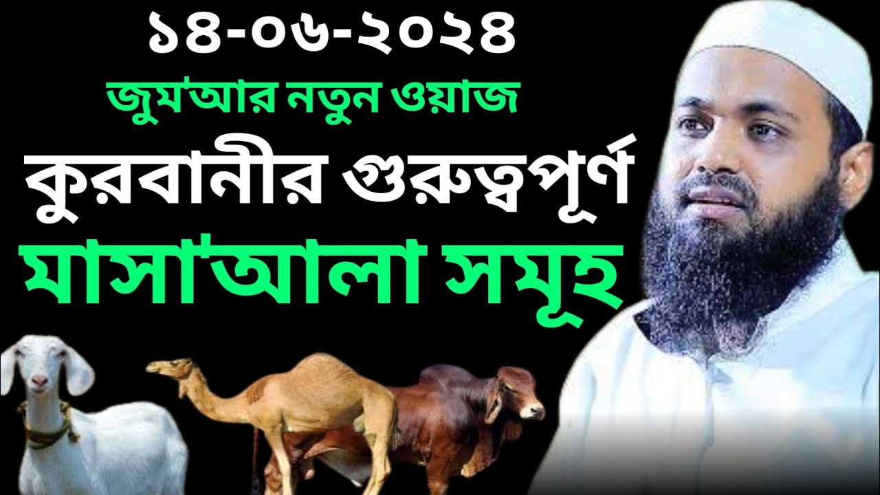 কুরবানী গুরুত্বপূর্ণ মাসাআলা সমূহ 2024 | প্রশ্ন উত্তর | কুরবানী মাসআলা | মুফতি আরিফ বিন হাবিব ওয়াজ