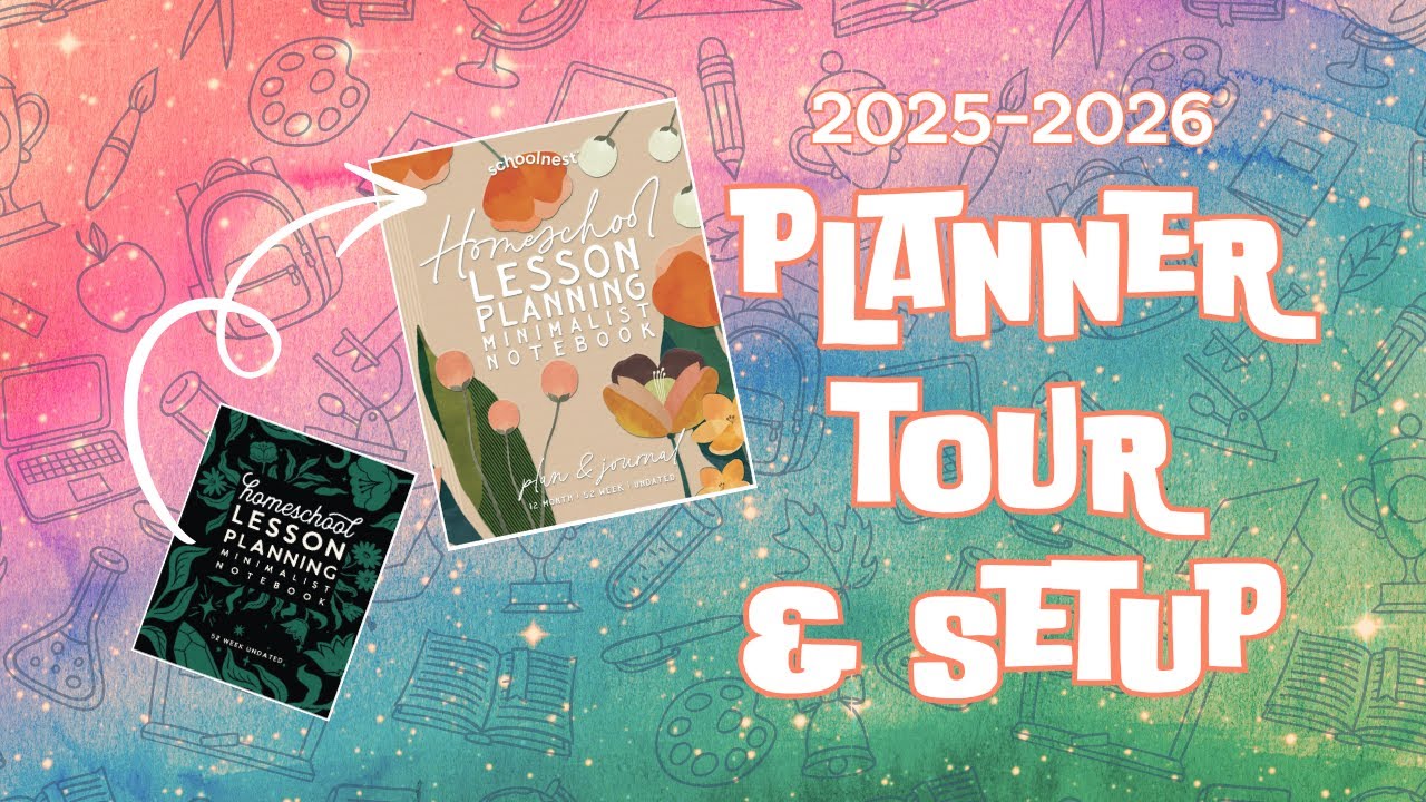 NEW PLANNER SETUP & COMPARISON | 2025-2026 Homeschool Year | SchoolNest Minimalist Notebook