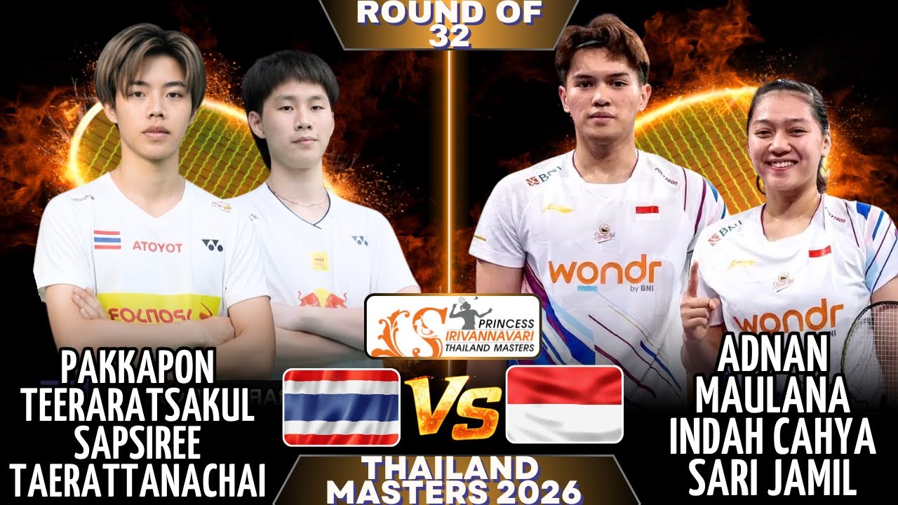 🔥น่าเสียดายมาก🔥 ธีรรัตสกุล / แตรัตนชัย (THA) พบ มูลานา / จามิล (INA) | ไทยแลนด์ มาสเตอร์ส 2026