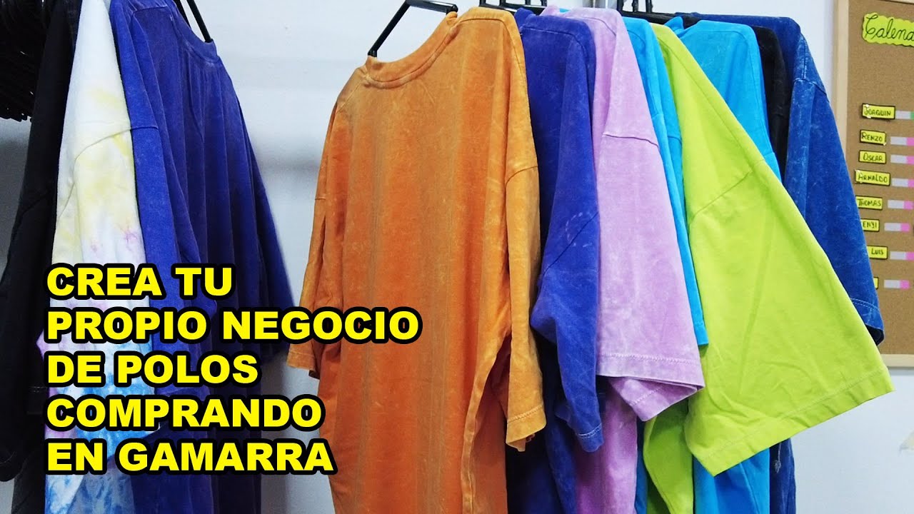 CREA TU PROPIO NEGOCIO COMPRANDO POLOS OVERSIZE TALLER A TODO COSTO EN GAMARRA - ACID WASH TIE DYE