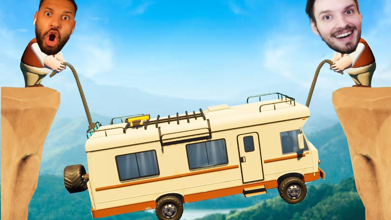 Zwei Idioten versuchen, ein Wohnmobil durch die Hölle zu fahren!