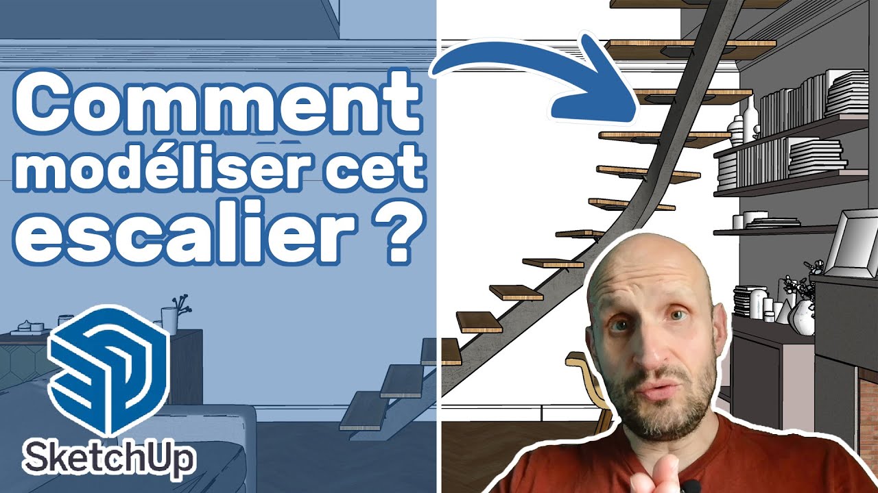 SketchUp Débutant - Modéliser un escalier