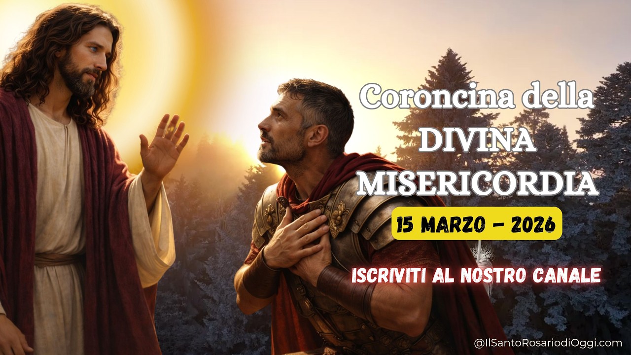 Coroncina della Divina Misericordia 15 Marzo 2026, L’Ora che salva il mondo
