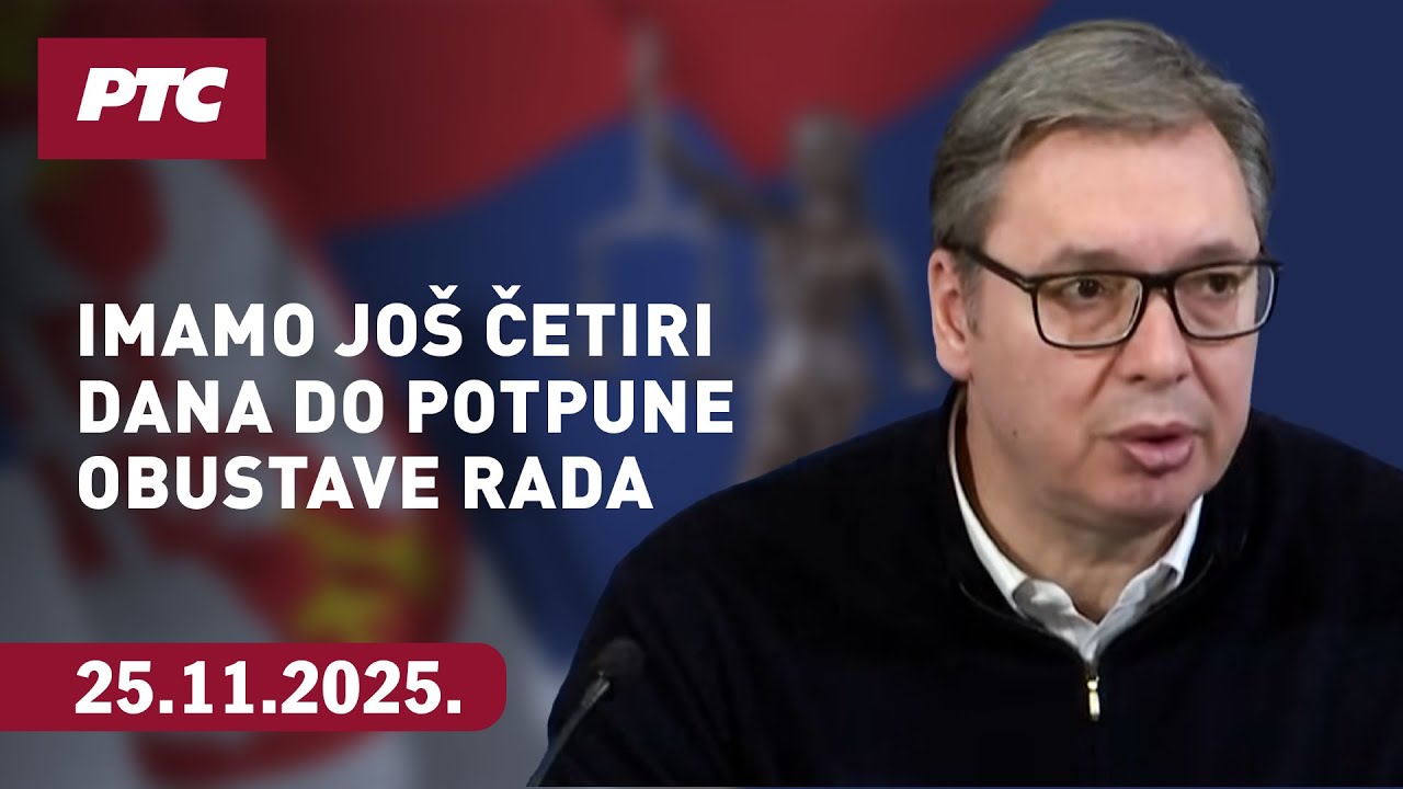 Vučić: Rafinerija u režimu tople cirkulacije, imamo jo&scaron; četiri dana do potpune obustave rada...