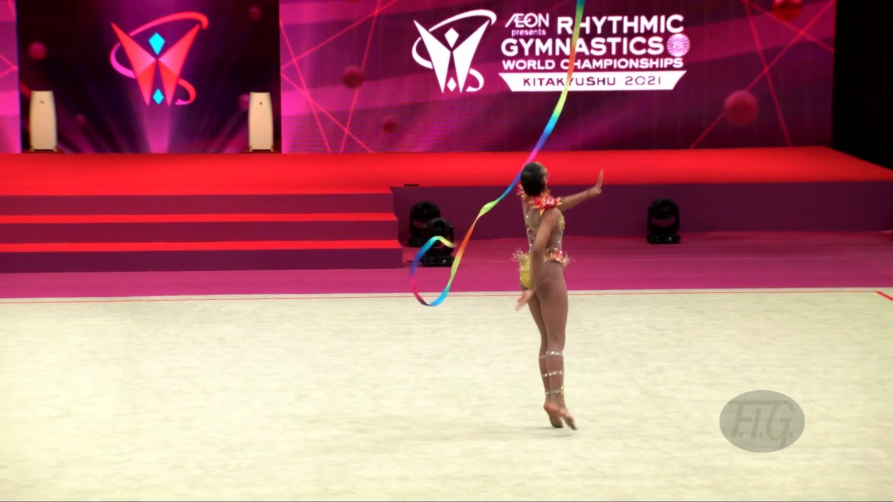 DOMINGOS Barbara (BRA) - 2021 Rhythmic Worlds, Kitakyushu (JPN) - Qualifications Ribbon