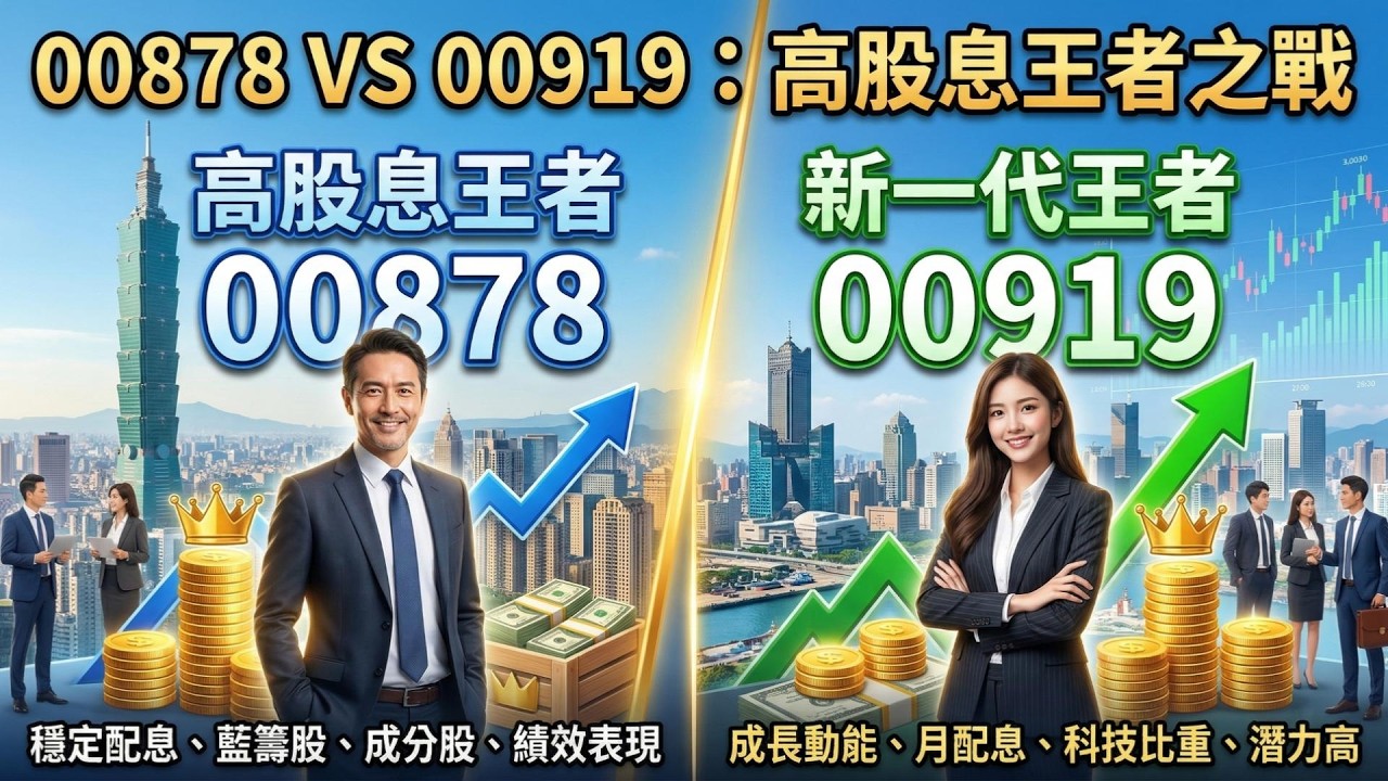 00878 VS 00919：高股息王者之戰