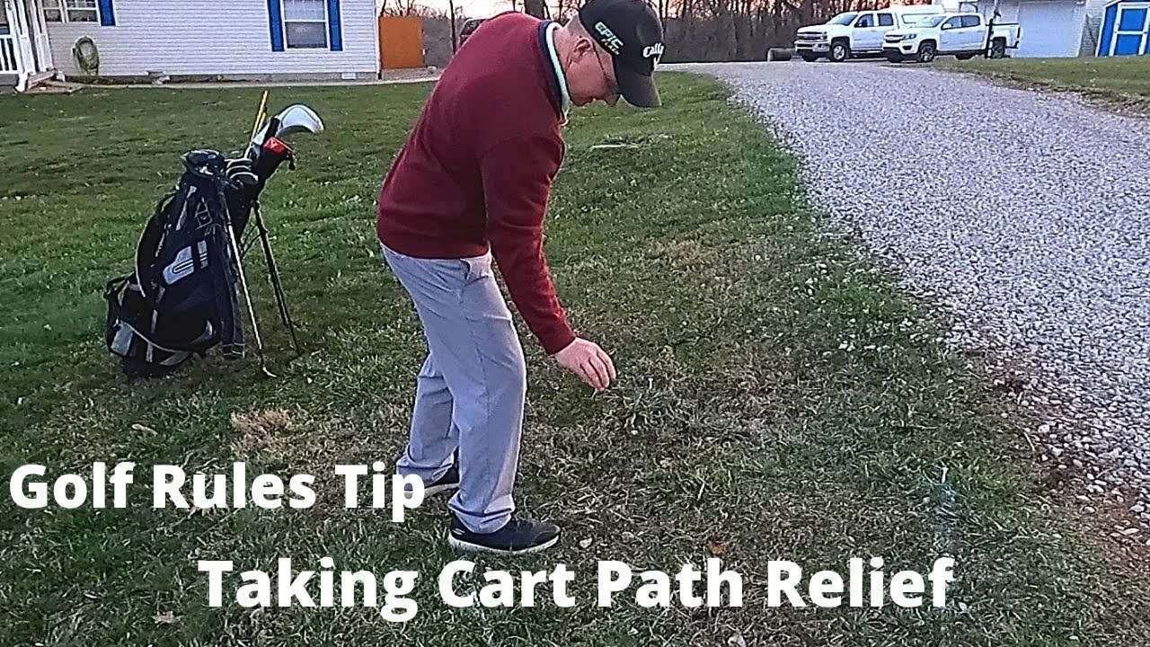 Golf Rules Tip- Taking Cart Path Relief