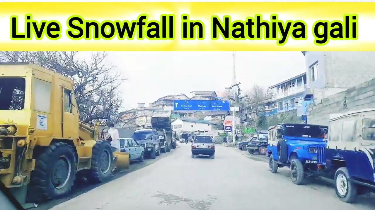 Snowfall In Nathiya Gali/Live Snowfall in Nathiya gali/Murree Galliyat heavy snowfall 