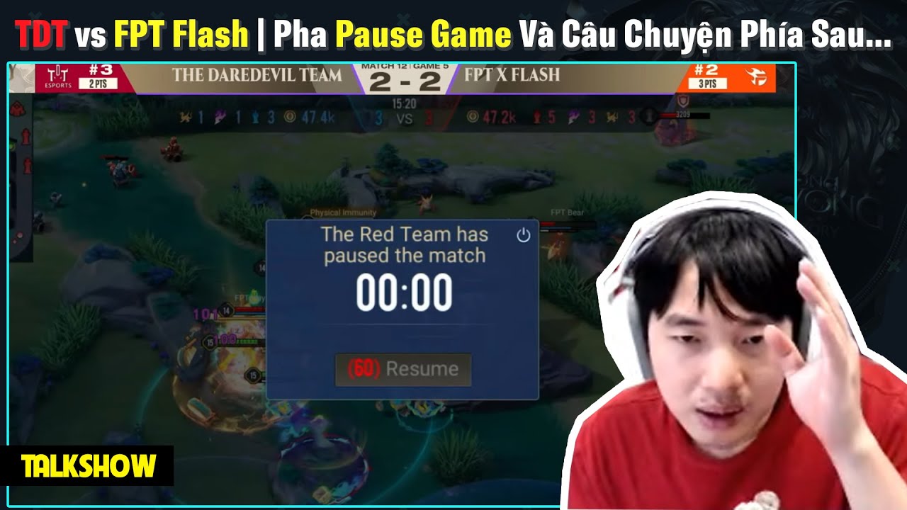 Talkshow: FPT vs TDT Tình huống Pause Game và câu chuyện phía sau?? | BLV Thanh Tùng