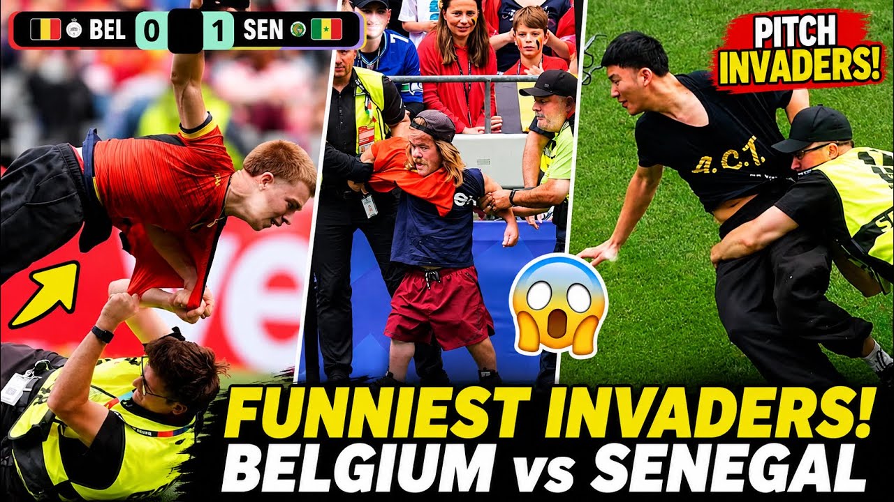 Funniest Pitch Invaders Interrupt Belgium vs Senegal! | FIFA World Cup 2026