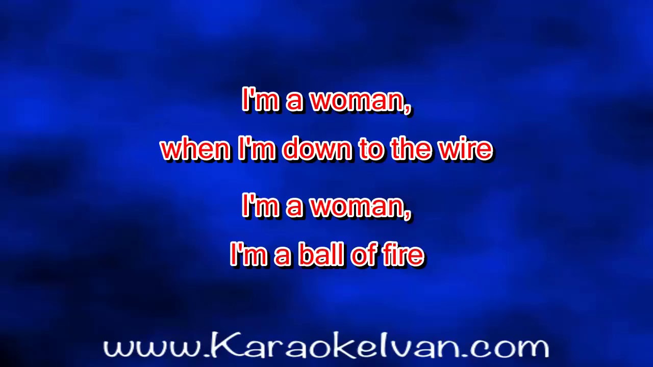 Deborah Coleman - I'm a woman KARAOKE