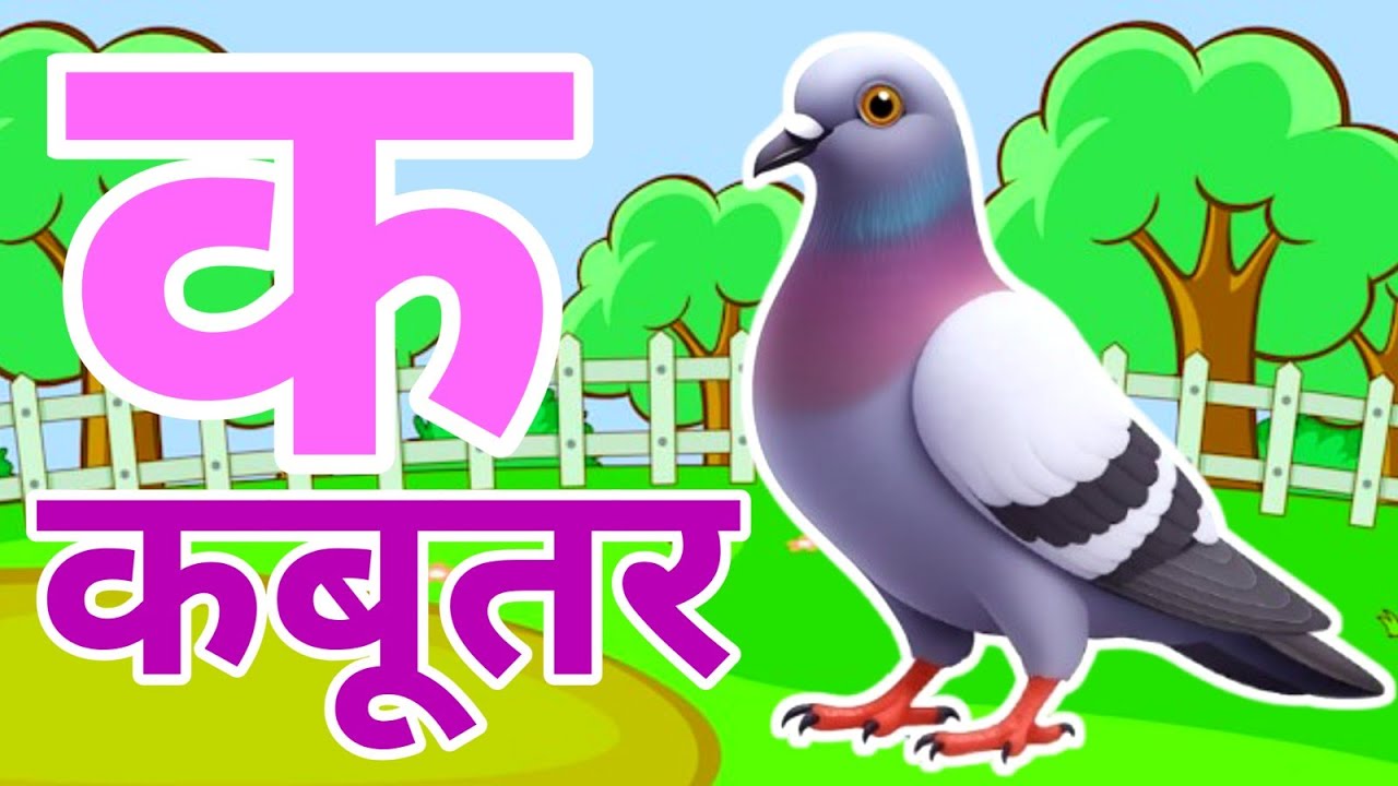 क से कबूतर, अ से अनार a se anaar k se kabutar I Hindi varnmala I ABCD क से कबूतर अ से अनार, for kids