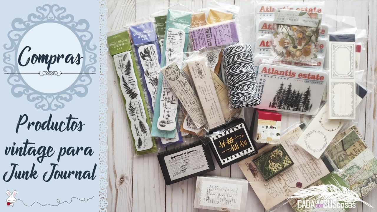 ¡VINTAGE!🔥Compras de Aliexpres para Junk Journal. EPHEMERA