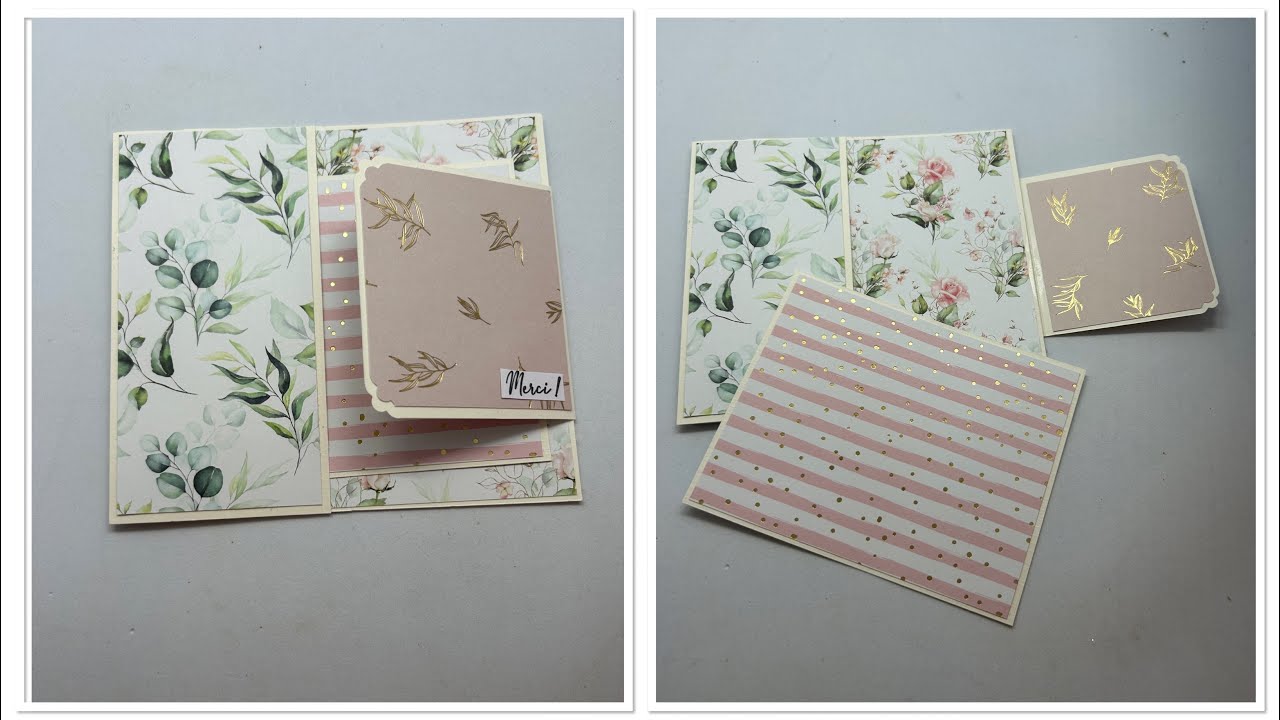 Tuto carte chutes de papier 100% action