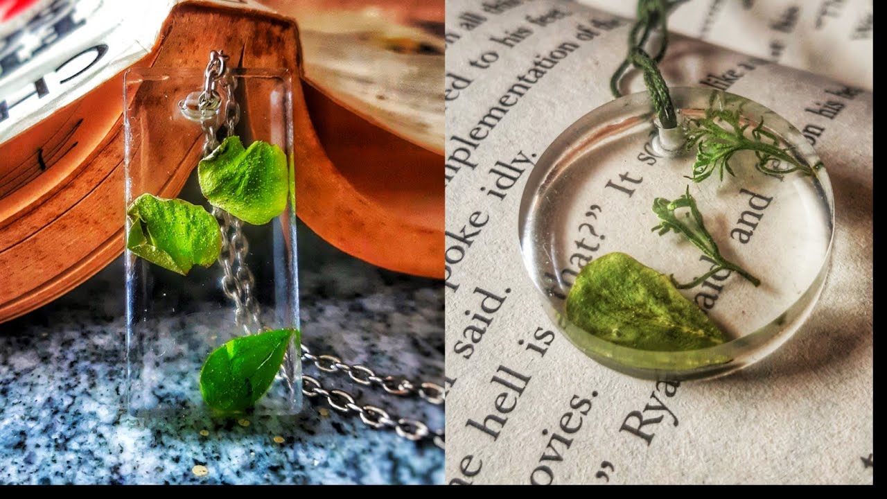 Epoxy resin jewellery making in malayalam/ DIY resin art at home / crystal jewellery making/