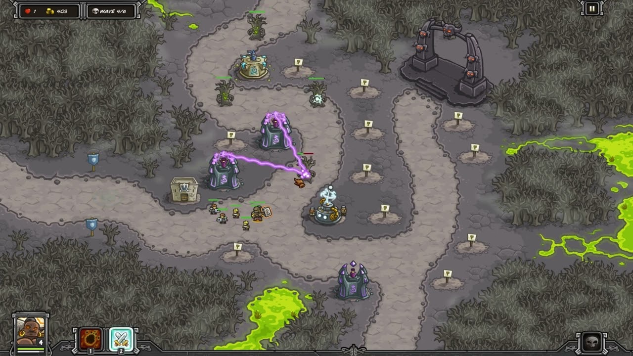 Kingdom Rush - Rotten Forest - Veteran - Heroic Challenge